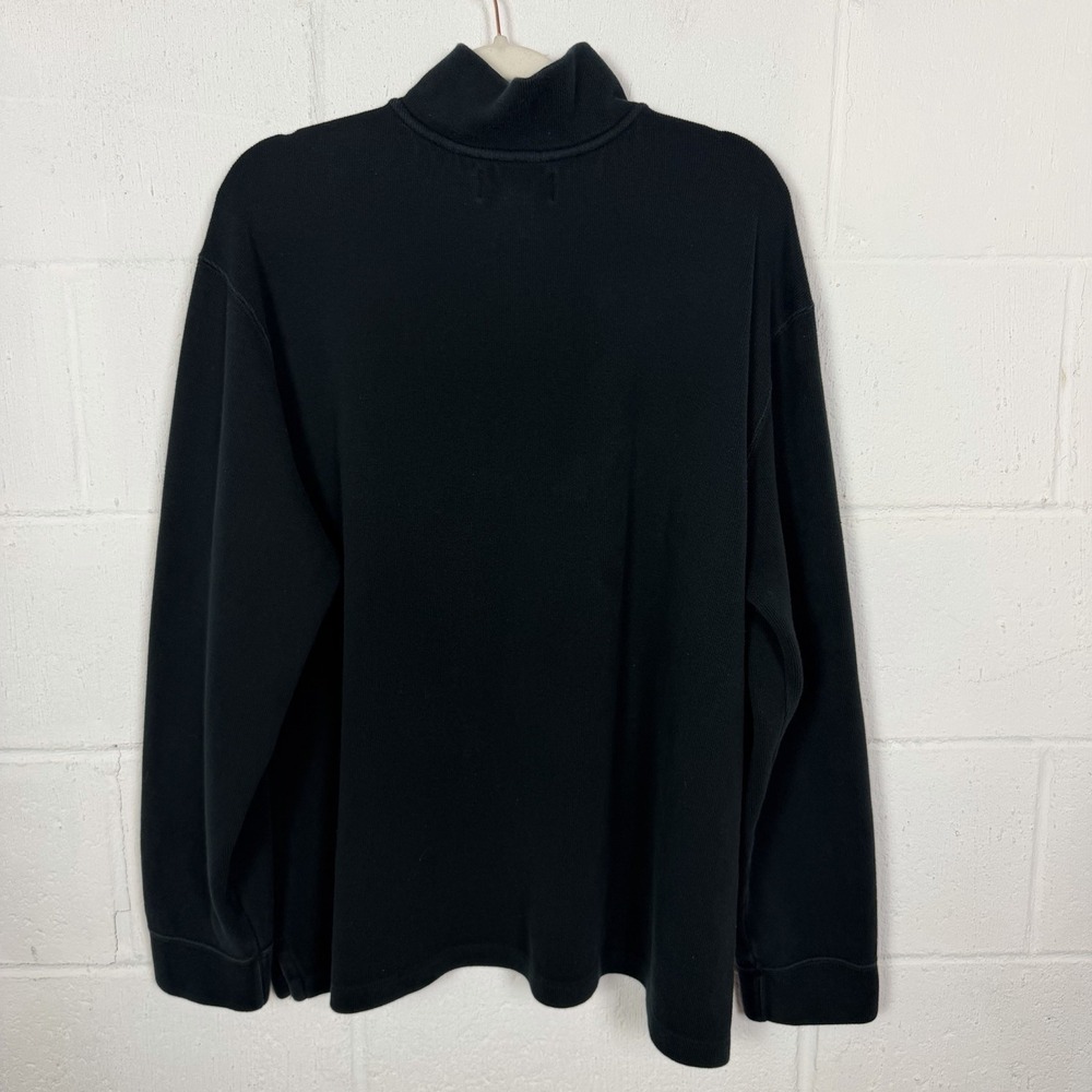 Polo Ralph Lauren Mens Estate Rib 1/4 Zip Pullover XXL‎ Black Preppy Old Money - Picture 10 of 12